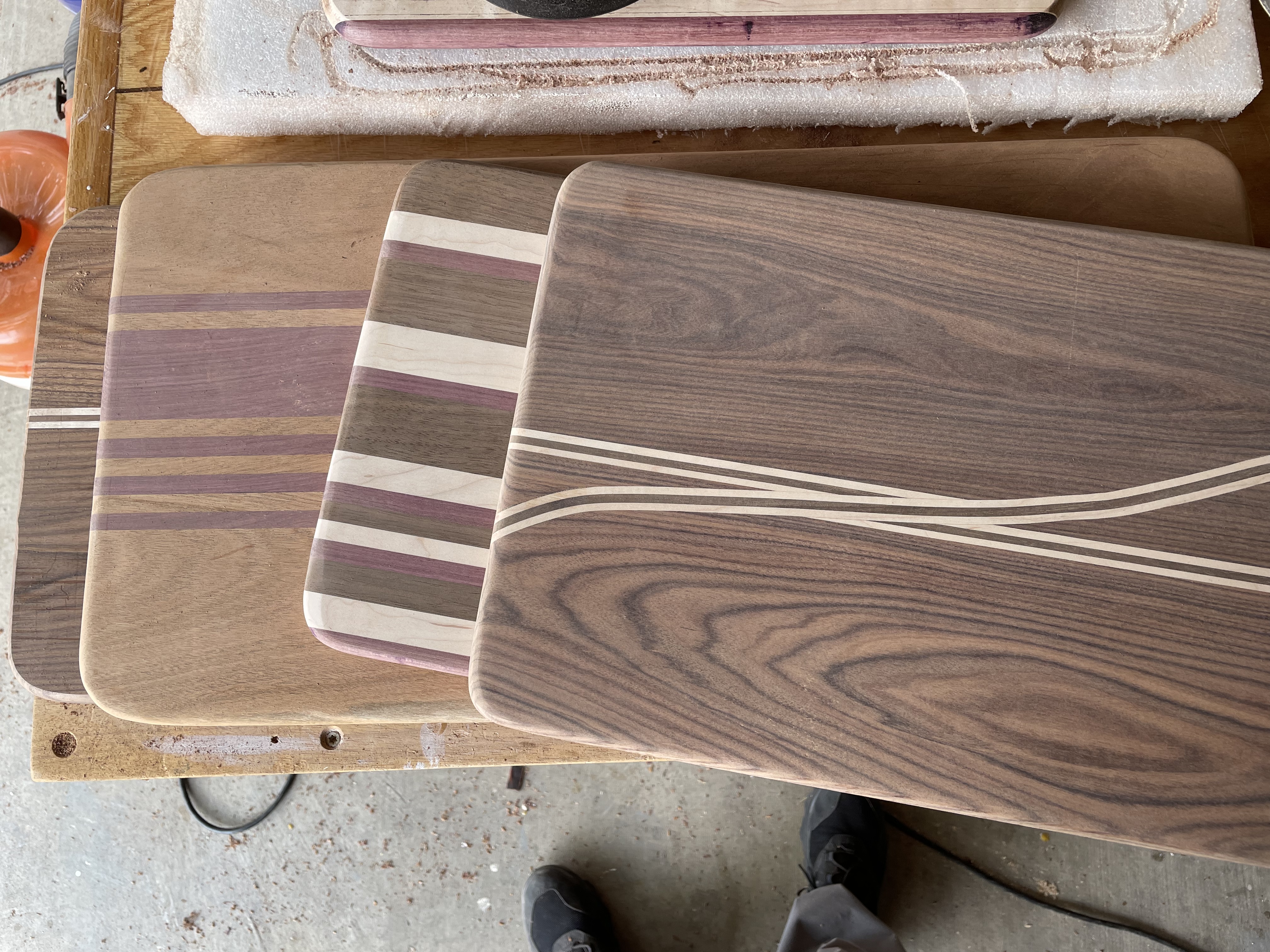 Stack of beautiful boards